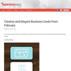 Creative and Elegant Business Cards From February