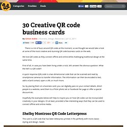 30 Creative QR code business cards