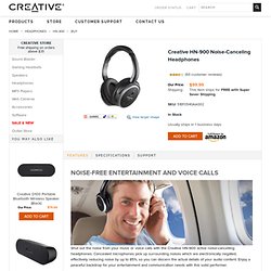 HN-900 Noise-Canceling Headphones (Black)