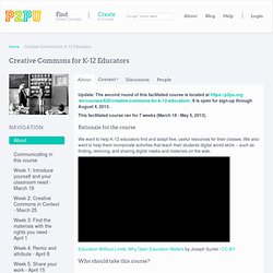 Creative Commons for K-12 Educators
