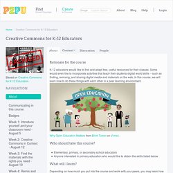Creative Commons for K-12 Educators