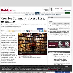 Creative Commons: acceso libre, no gratuito