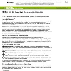 Creative Commons licenties