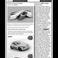 Creative Concept Car Designs