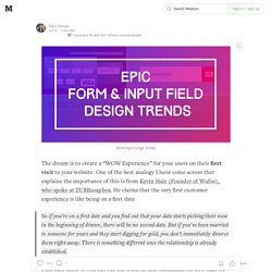 Creative Form & Input Field Design Examples