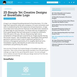 25 Simple Yet Creative Designs of Snowflake Logo