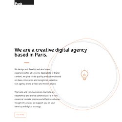 Creative digital agency in Paris