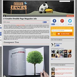 21 Creative Double Page Magazine Ads