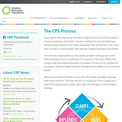 The CPS Process - Creative Education Foundation