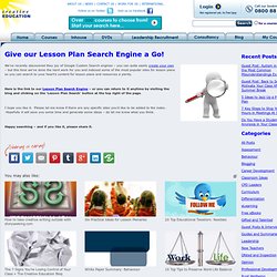 Creative Education's Lesson Plan Search Engine