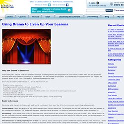 Using Drama to Liven Up Your Lessons