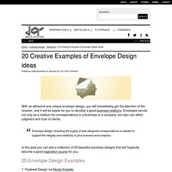 20 Creative Examples of Envelope Design ideas