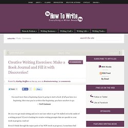 Creative Writing Exercises: Make a Book Journal and Fill it with Discoveries!