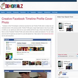 Creative Facebook Timeline Profile Cover Photo
