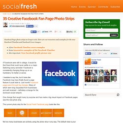 35 Creative Facebook Fan Page Photo Strips