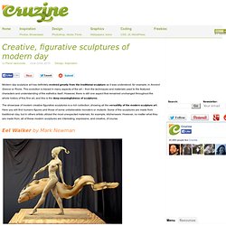 Creativos, esculturas figurativas de la moderna