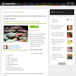 Creative Halloween treats that kids can help make! - Plano Family
