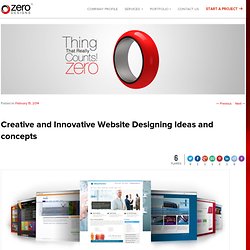 Creative and Innovative Website Designing Ideas and concepts