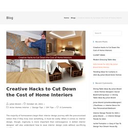Creative Hacks to Cut Down the Cost of Home Interiors