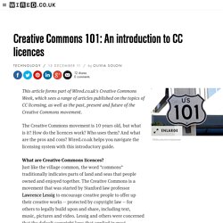 Creative Commons 101: An introduction to CC licences