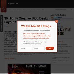 30 Highly Creative Blog Design Layouts