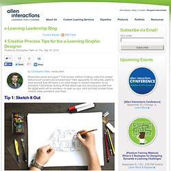 4 Creative Process Tips for the e-Learning Graphic Designer