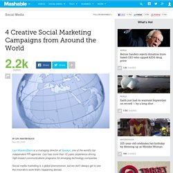 4 Creative Social Marketing Campaigns from Around the World