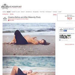 Creative Before and After Maternity Photo