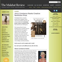 Malahat Review Writing Contest