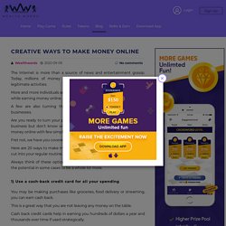 Creative Ways to Make Money Online - Wealthwords