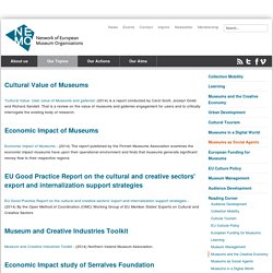 Museums and the Creative Economy: NEMO - Network of European Museum Organisations: NEMO - Network of European Museum Organisations