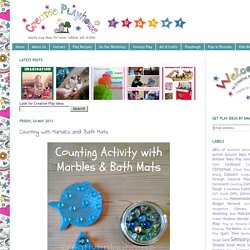 Creative Playhouse: Counting with Marbles and Bath Mats