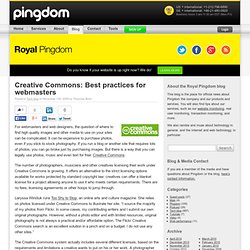 Creative Commons: Best practices for webmasters