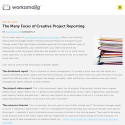 The Many Faces of Creative Project Reporting