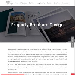 Creative Property Brochure Design Templates At The Best -Sprak Design