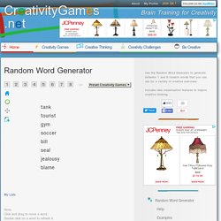 Creative Random Word Generator - 8 random words