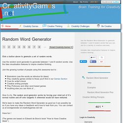 Creative Random Word Generator