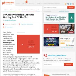 40 Creative Design Layouts: Getting Out Of The Box