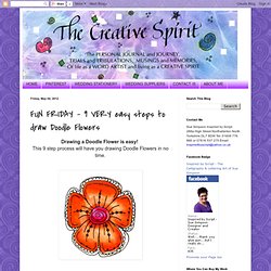 FUN FRIDAY - 9 VERY easy steps to draw Doodle Flowers