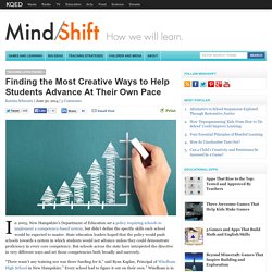 Finding the Most Creative Ways to Help Students Advance At Their Own Pace