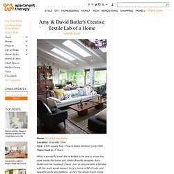 Amy & David Butler's Creative Textile Lab of a Home House Tour