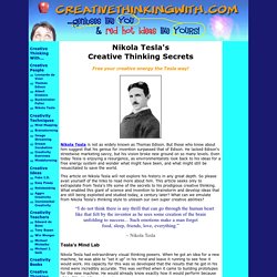 Nikola Tesla's Creative Thinking Secrets