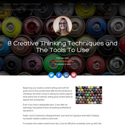 8 Awesome Creative Thinking Techniques