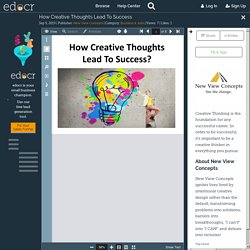 How Creative Thoughts Lead To Success