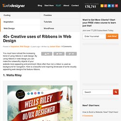 40+ Creative Uses of Ribbons in Web Design