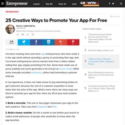 25 Creative Ways to Promote Your App For Free