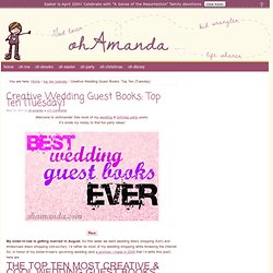 Creative Wedding Guest Books