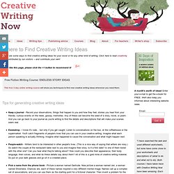Creative Writing Ideas - Creative Writing Topics