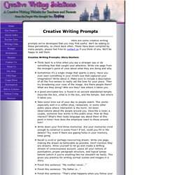 Creative writing prompts