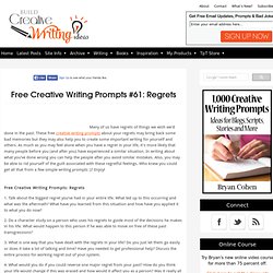 Free Creative Writing Prompts #61: Regrets